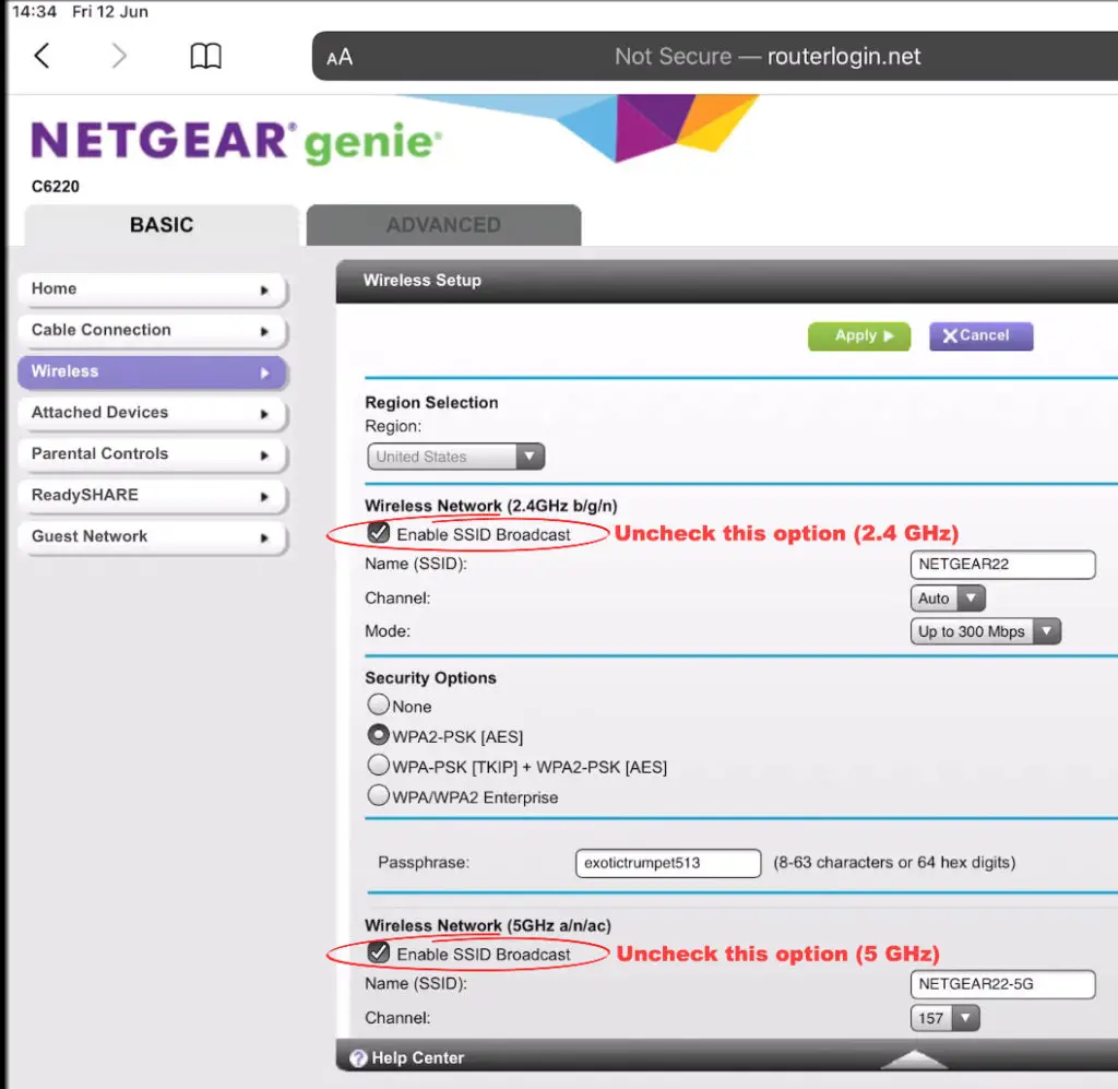 How to Hide SSID on a NETGEAR Router