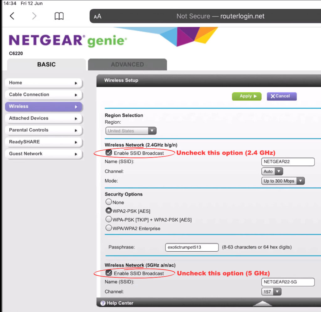 How to Hide SSID on a NETGEAR Router