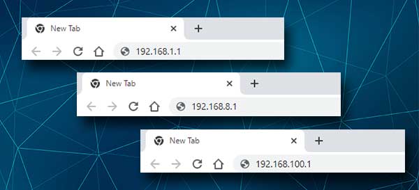 STC router login IPs