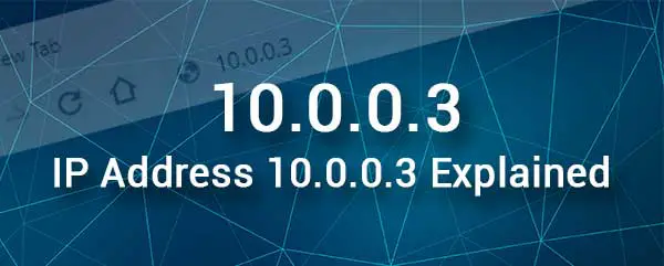 10.0.0.3 IP address