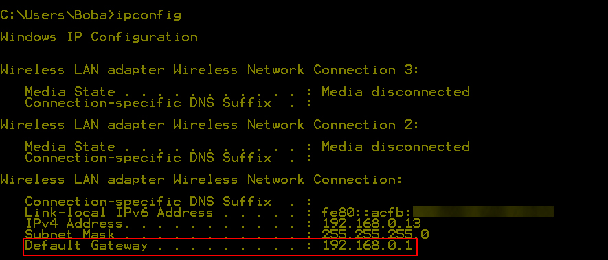 Default Gateway