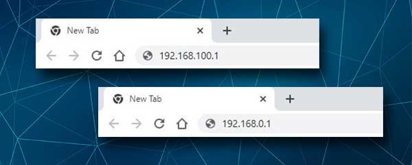 GCI router login IP addresses