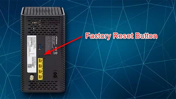 GCI router reset button