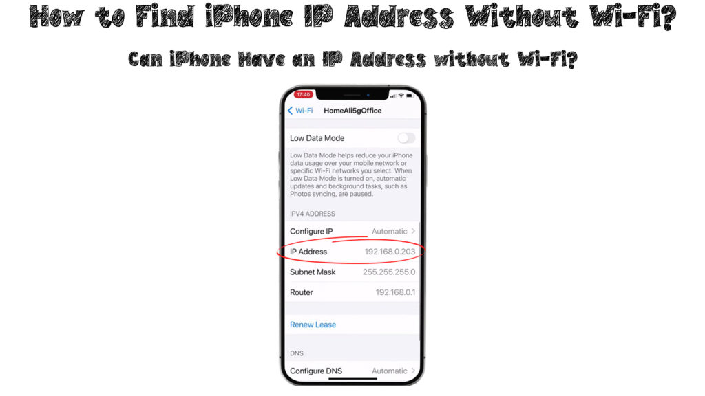 Does Iphone Have Ip Address Without Wifi