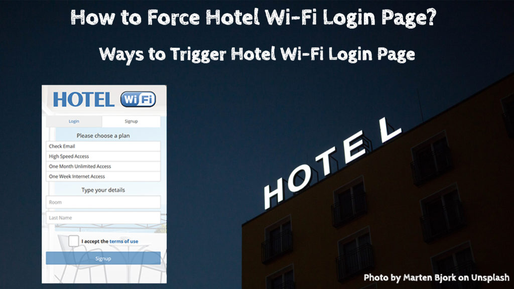 How to Force Hotel Wi-Fi Login Page