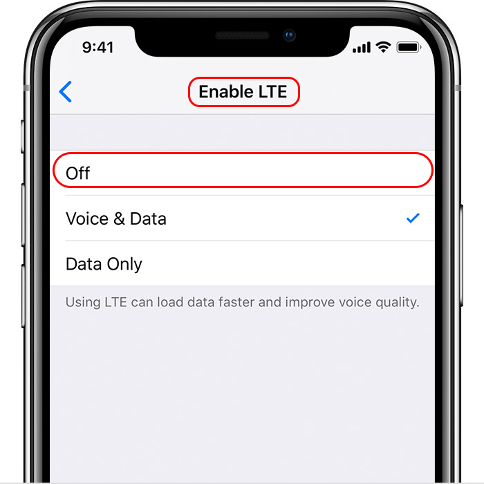 LTE feature