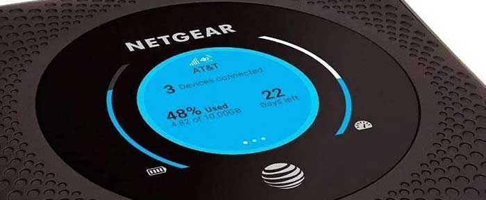 LTE router screen