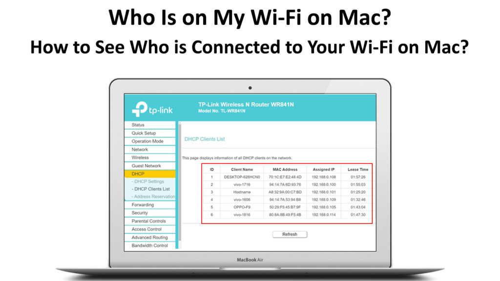 Who Is on My Wi-Fi on Mac