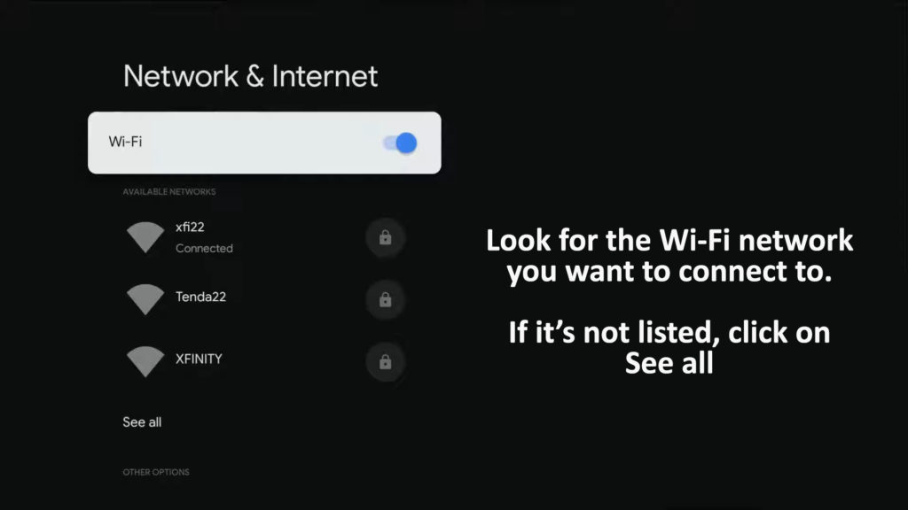 Wi-Fi toggle