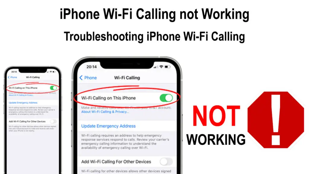 iPhone Wi-Fi Calling Not Working