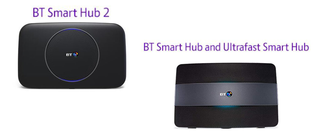 BT Smart Hub 2, and Ultrafast Smart Hub