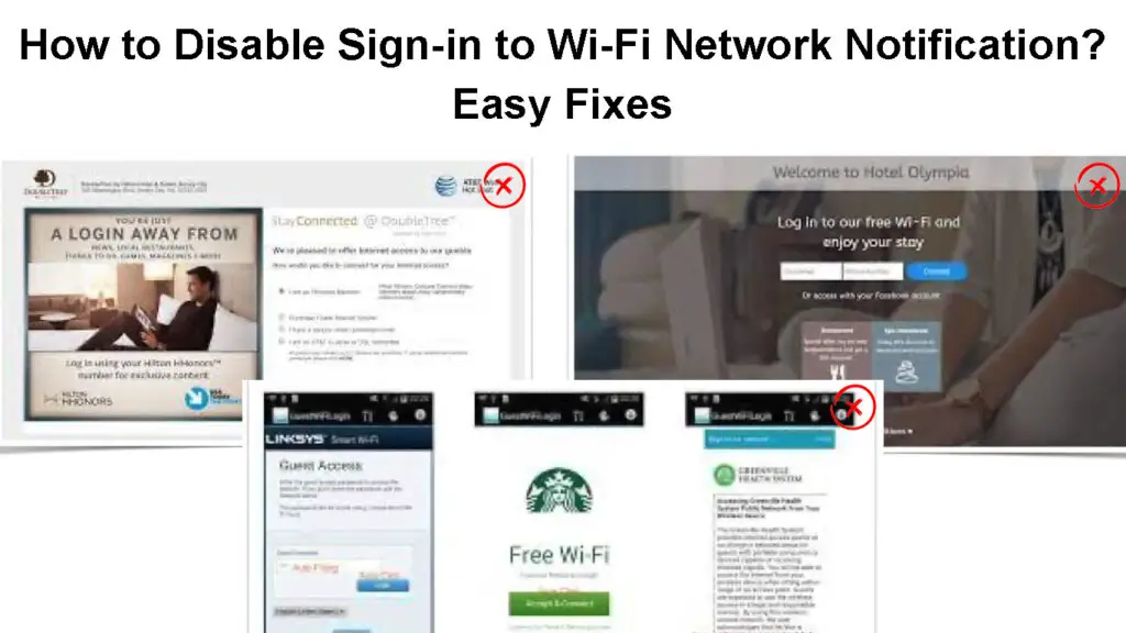 How to Disable Sign-in to Wi-Fi Network Notification