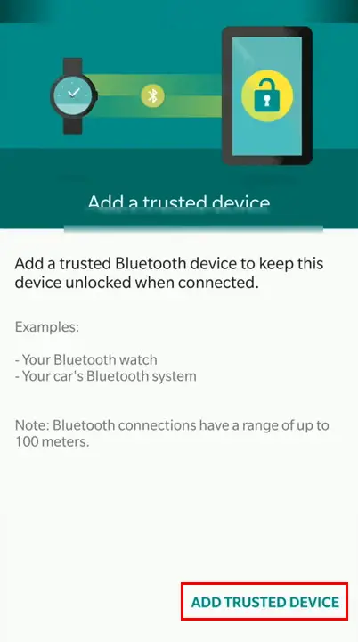 Add trusted device