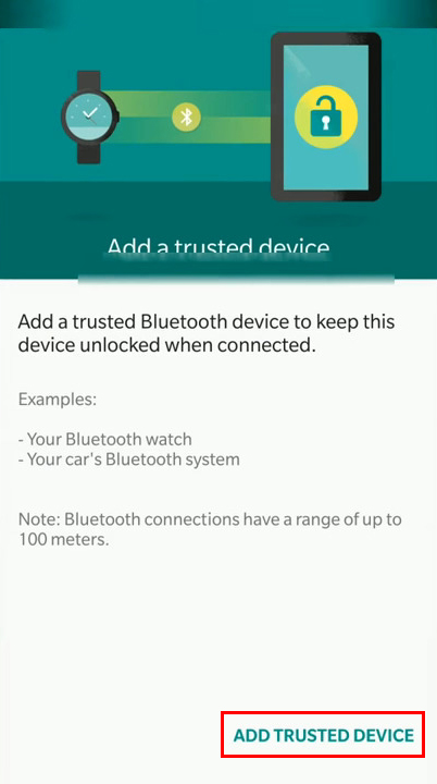 Add trusted device