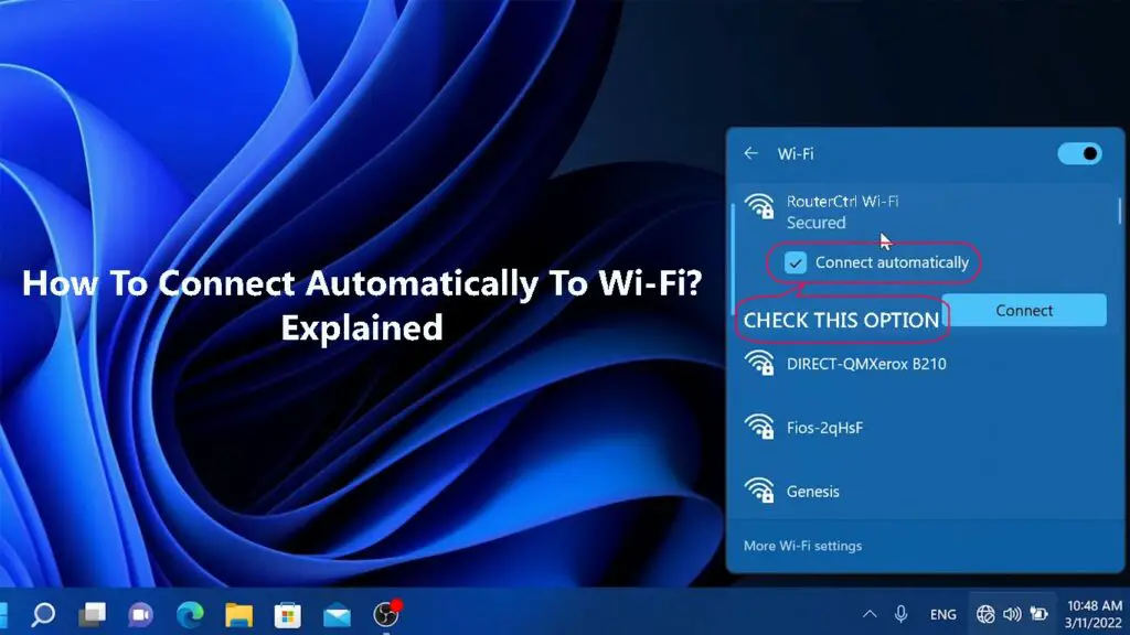 How to Connect Automatically to Wi-Fi