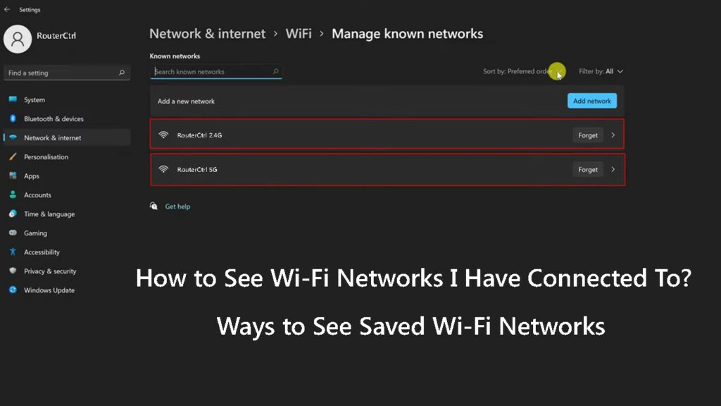 How to See Wi-Fi Networks I Have Connected To