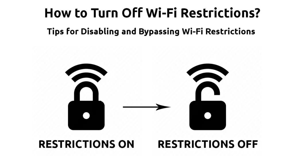 How to Turn Off Wi-Fi Restrictions