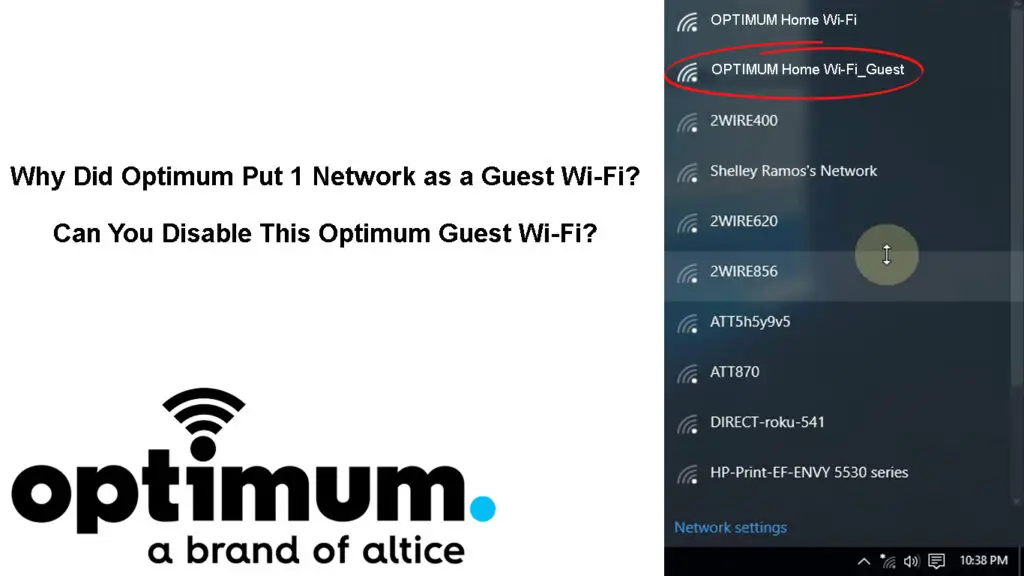 Why Did Optimum Put 1 Network as a Guest Wi-Fi