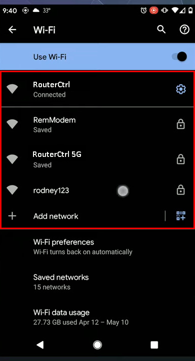 Choose a Wi-Fi network