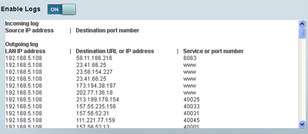 Enable Logs