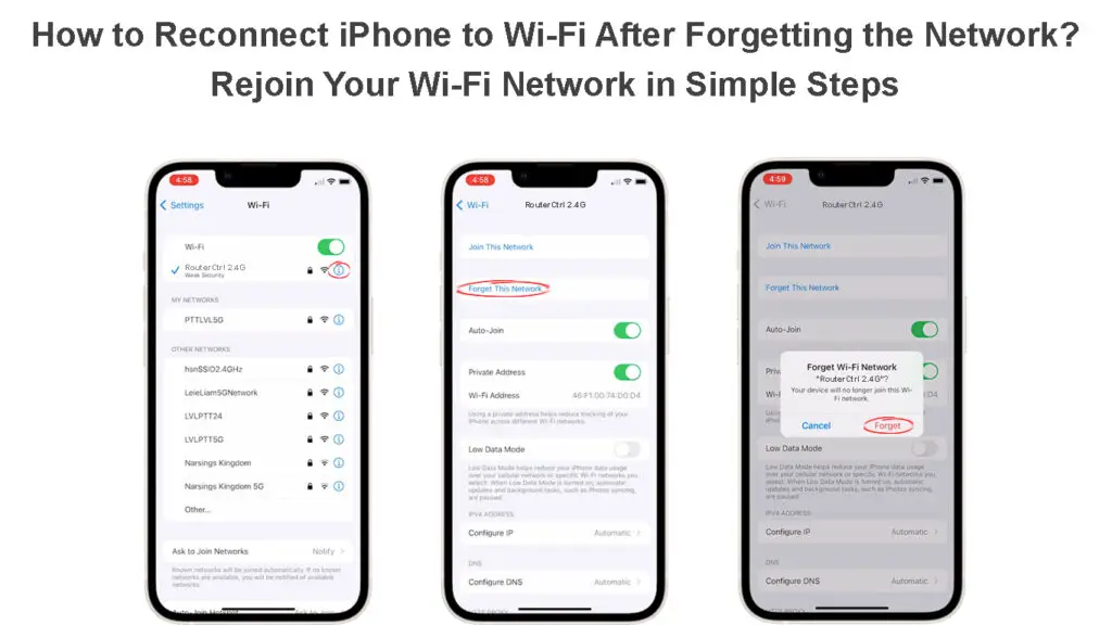 How to Reconnect iPhone to Wi-Fi After Forgetting the Network