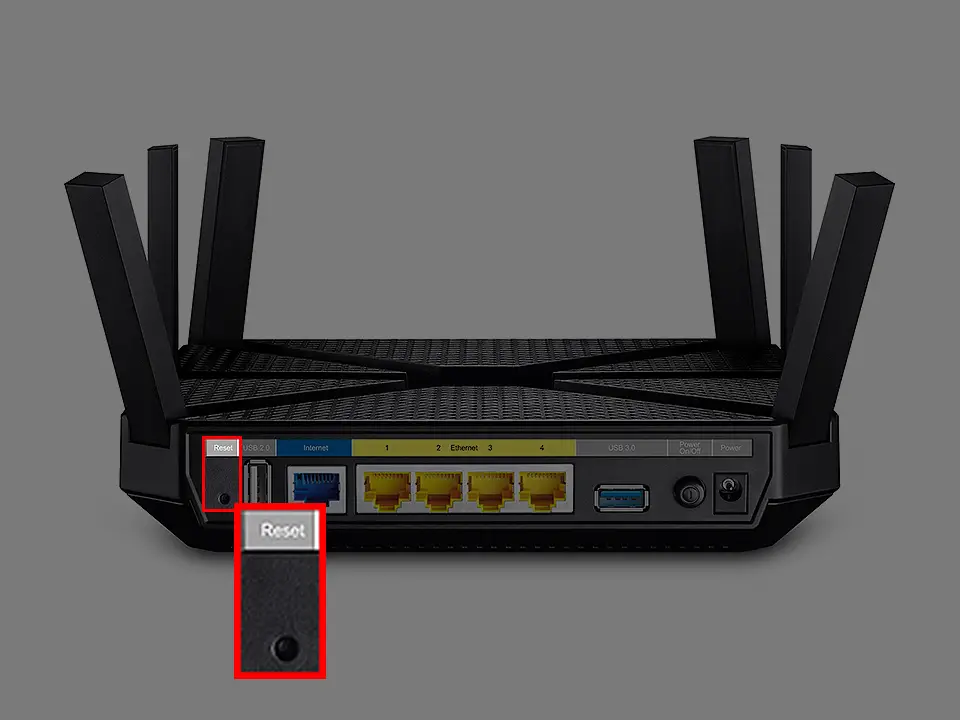 reset your router