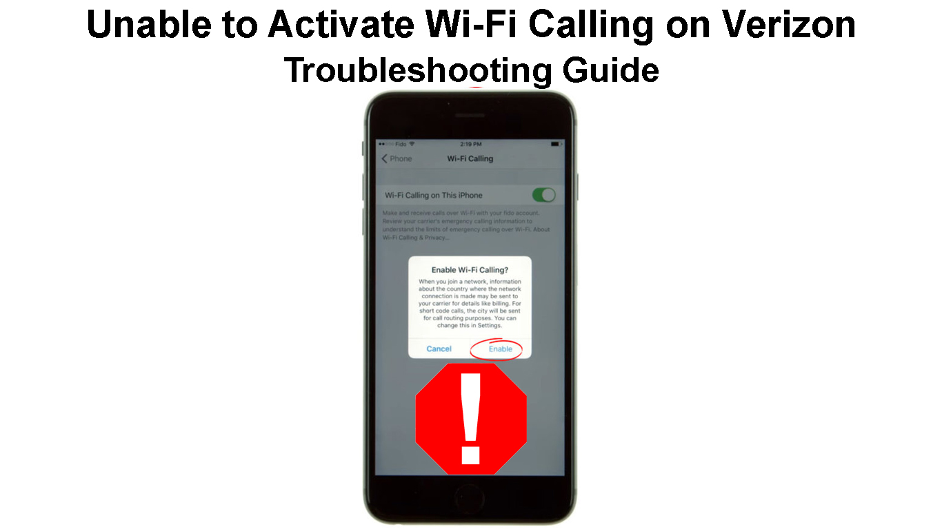 Unable to Activate WiFi Calling on Verizon (Troubleshooting Guide