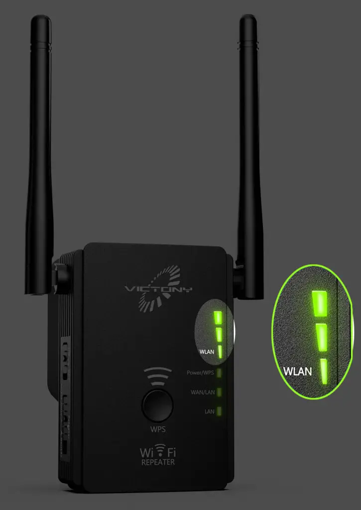 check the Wi-Fi LED light on the extender