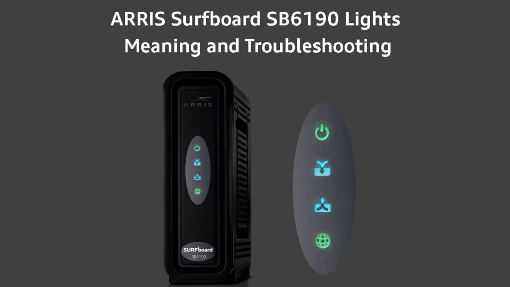 ARRIS Surfboard SB6190 Lights