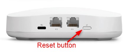 Find the reset button on your Eero