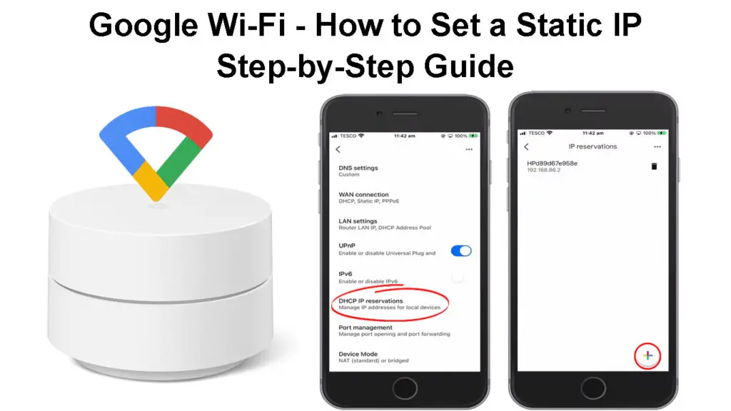 Google Wi-Fi - How to Set a Static IP