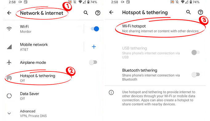 Hotspot and Tethering