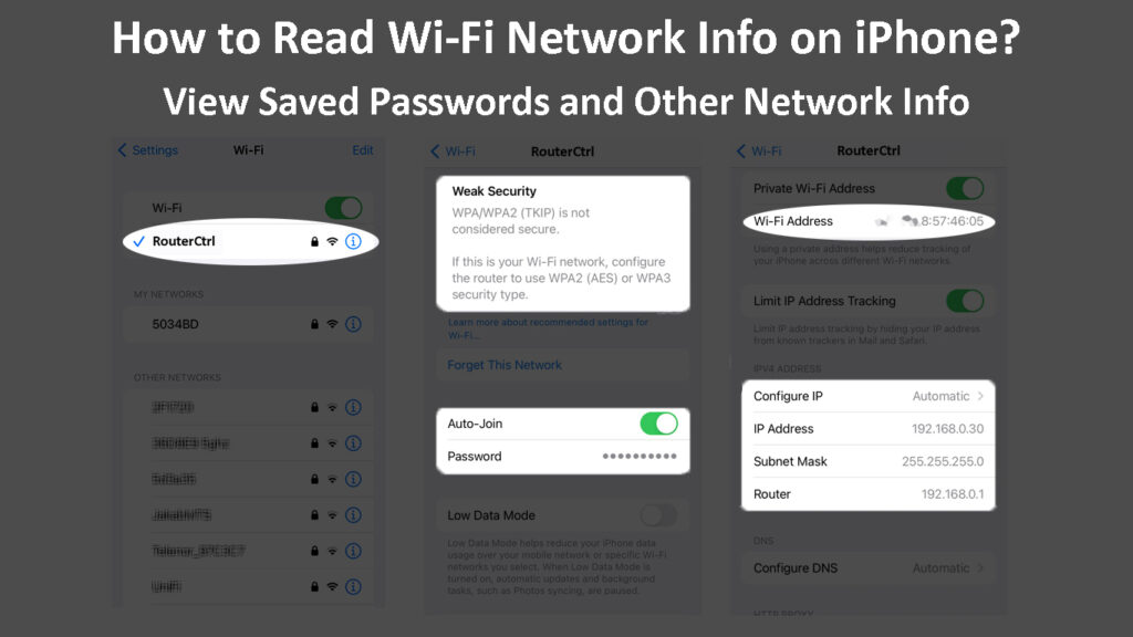 How to Read Wi-Fi Network Info on iPhone