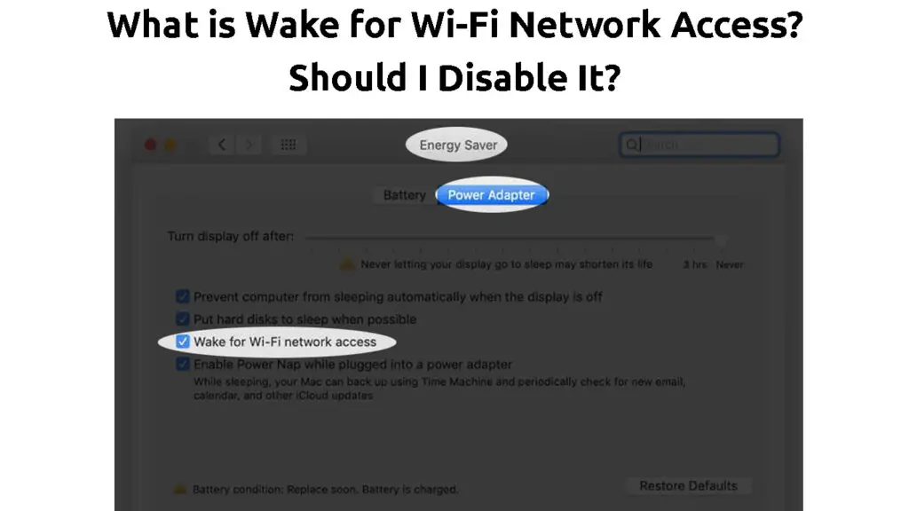 What is Wake for Wi-Fi Network Access