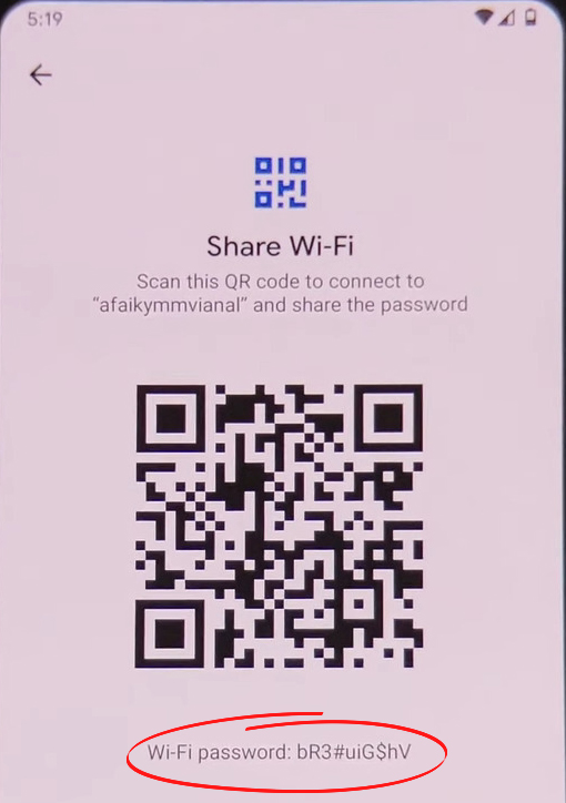 Wi-Fi password