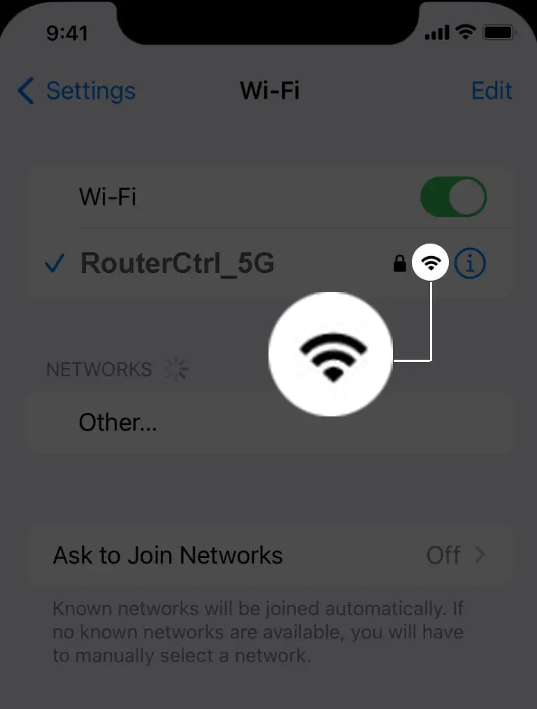 Wi-Fi signal