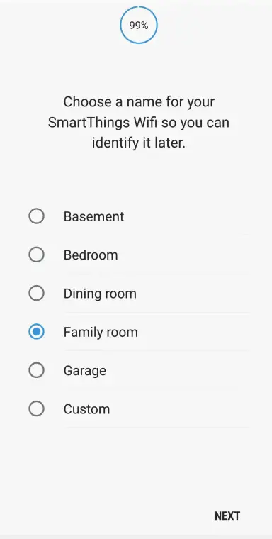 choose which room you are adding