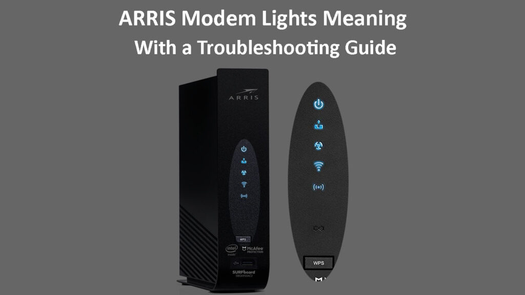 ARRIS Modem Lights Meaning