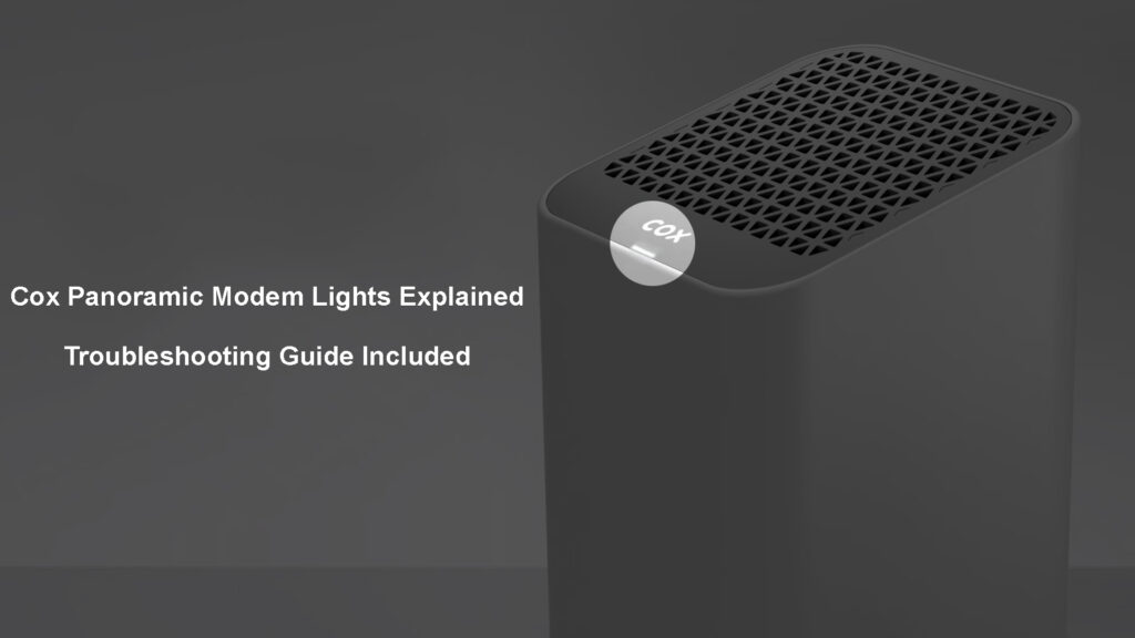 Cox Panoramic Modem Lights Explained