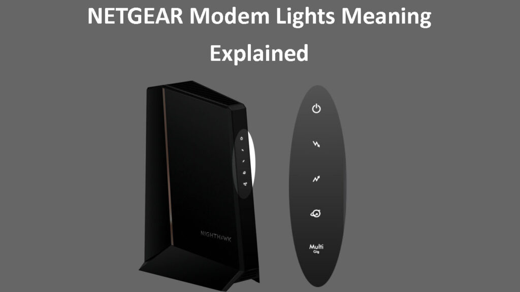 NETGEAR Modem Lights Meaning