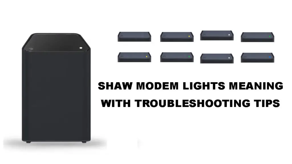 Shaw Modem Lights Meaning