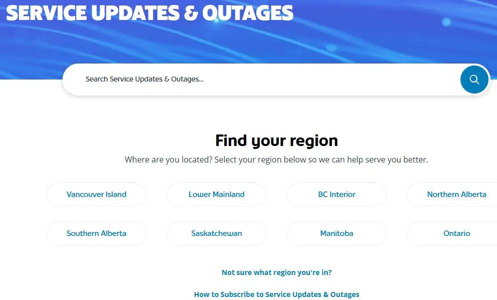 Shaw Service Updates & Outages